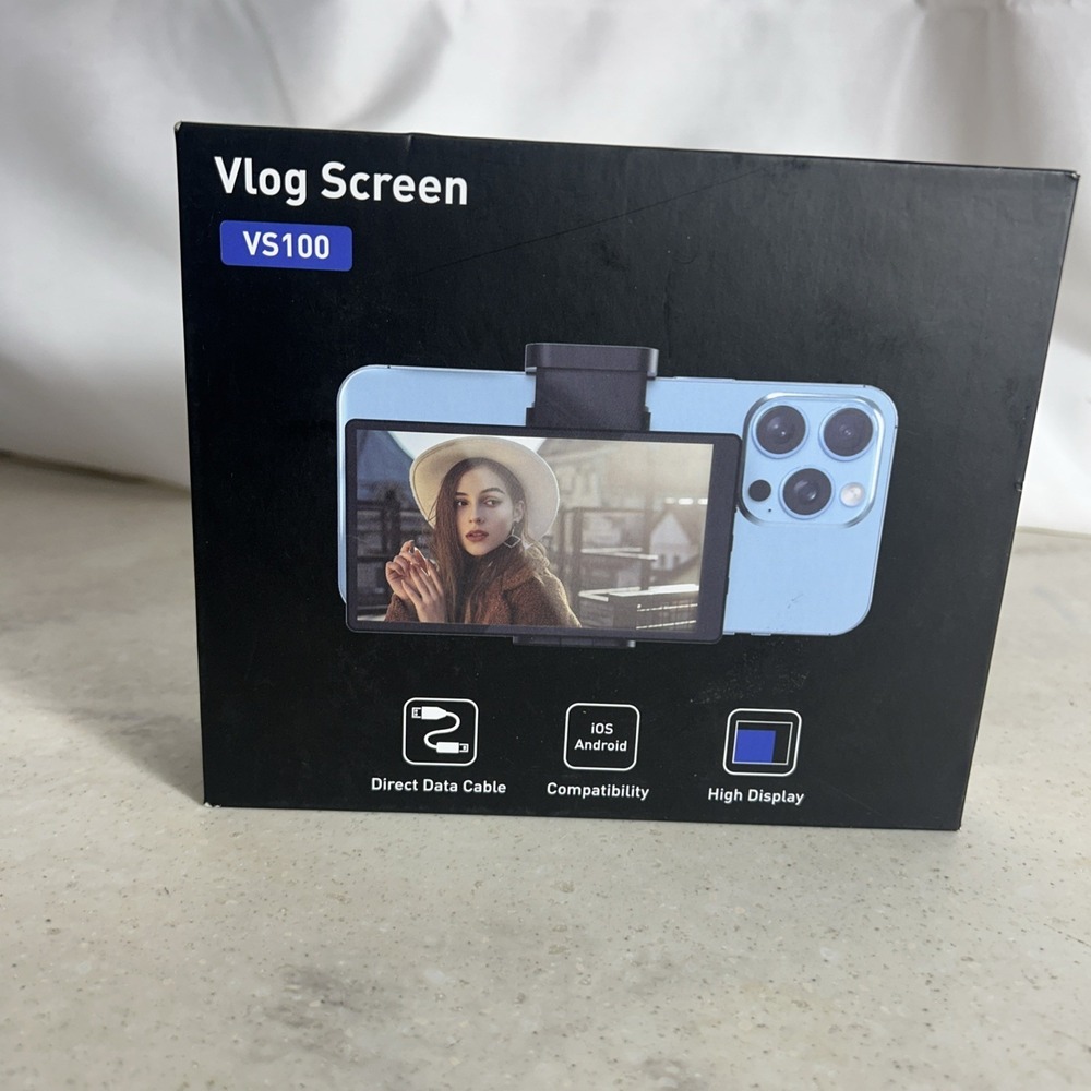 Vs100 Vlog Selfie Monitor Screen For Iphone And Android